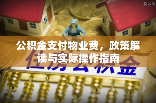 协助公积金支付物业费，政策解读与实际操作指南