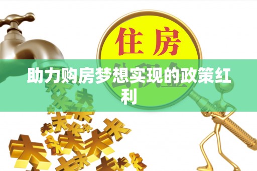 协助助力购房梦想实现的政策红利