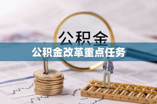 协助公积金改革重点任务