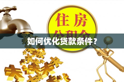 协助如何优化贷款条件？