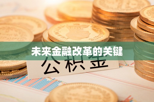 协助未来金融改革的关键