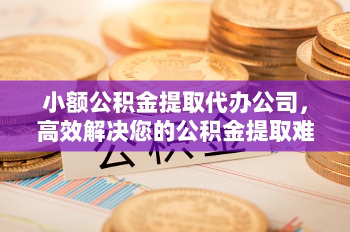 协助小额公积金提取代办公司，高效解决您的公积金提取难题