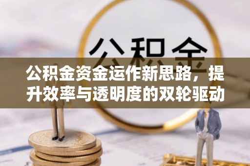 协助公积金资金运作新思路，提升效率与透明度的双轮驱动