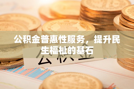 协助公积金普惠性服务，提升民生福祉的基石