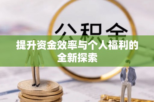 协助提升资金效率与个人福利的全新探索