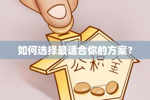 协助如何选择最适合你的方案？