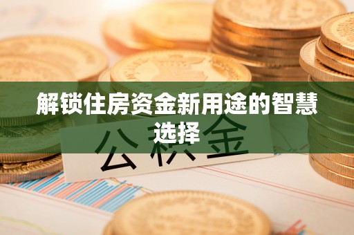 协助解锁住房资金新用途的智慧选择