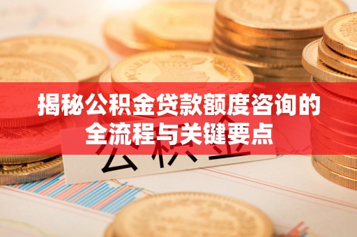 协助揭秘公积金贷款额度咨询的全流程与关键要点