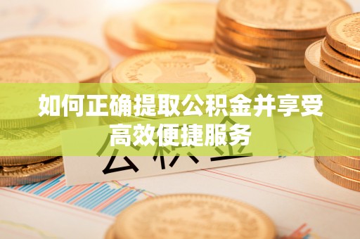 协助如何正确提取公积金并享受高效便捷服务