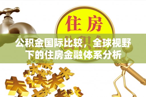 协助公积金国际比较，全球视野下的住房金融体系分析